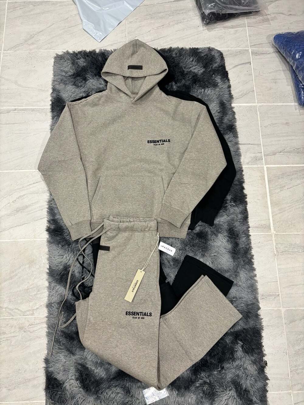 Fear Of God Essentials Dark Oatmeal 2 Piece Set FW22 In Large